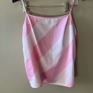 Pink Candy Cane Victoria's Secret PINK Satin Camisole